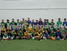 North Antrim U10 / U11 Div 2 team traveling to Kilkenny pictured with County stars PJ O'Connell and Connor McCann.